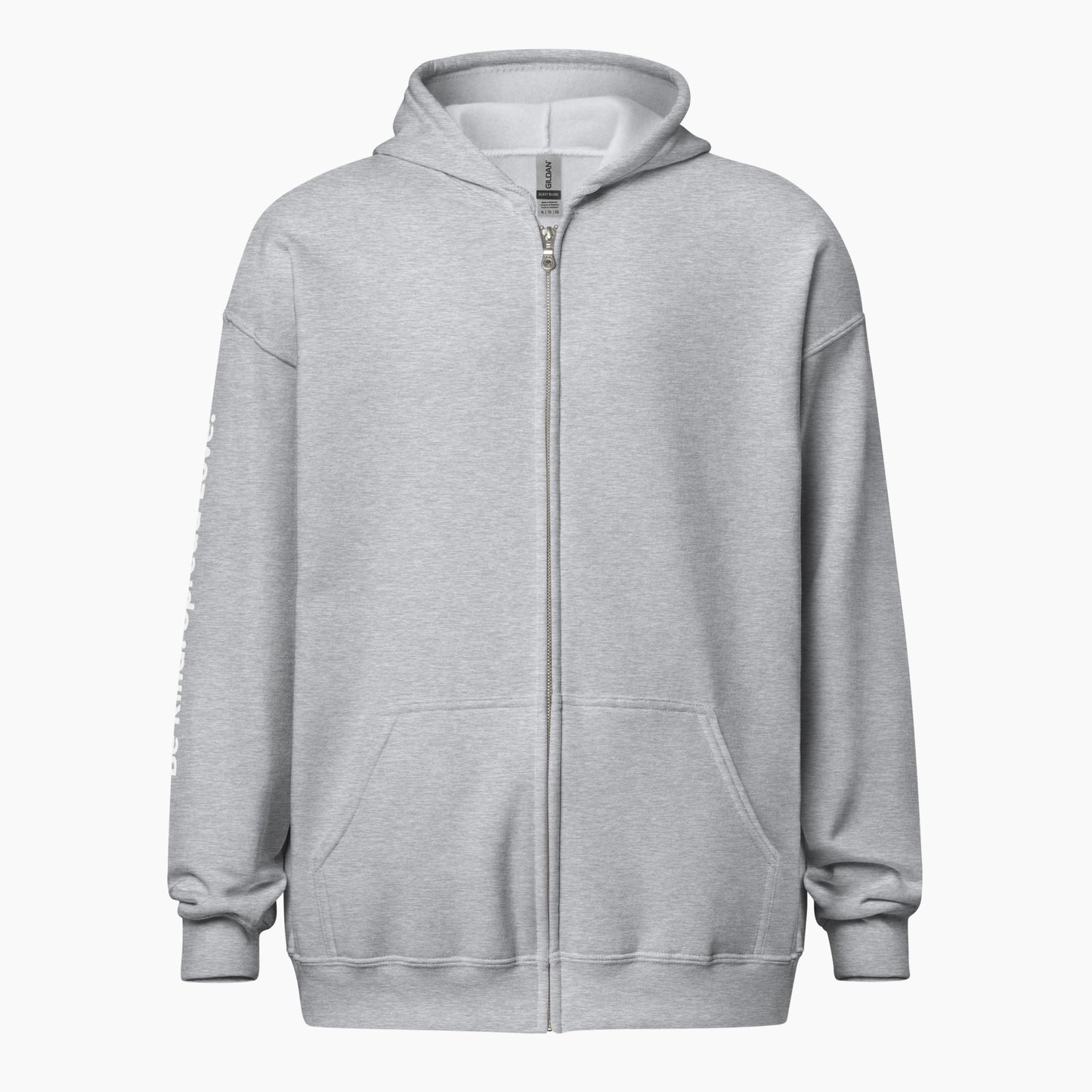Sé amable. Difunde amor.™ - Sudadera unisex con capucha y cremallera de mezcla gruesa
