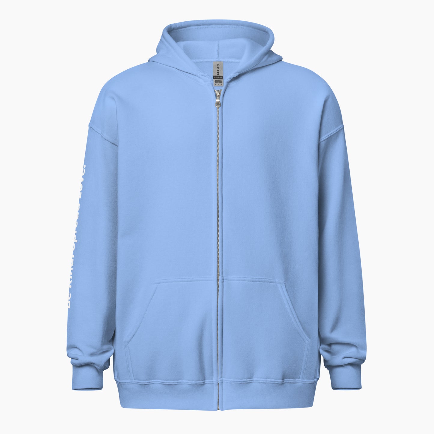 Sé amable. Difunde amor.™ - Sudadera unisex con capucha y cremallera de mezcla gruesa