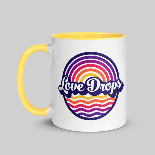 Retro Ripple Berry - Mug with Color Inside
