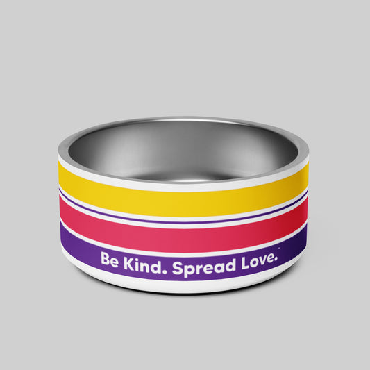 Retro Stripe Sunset - Pet Bowl